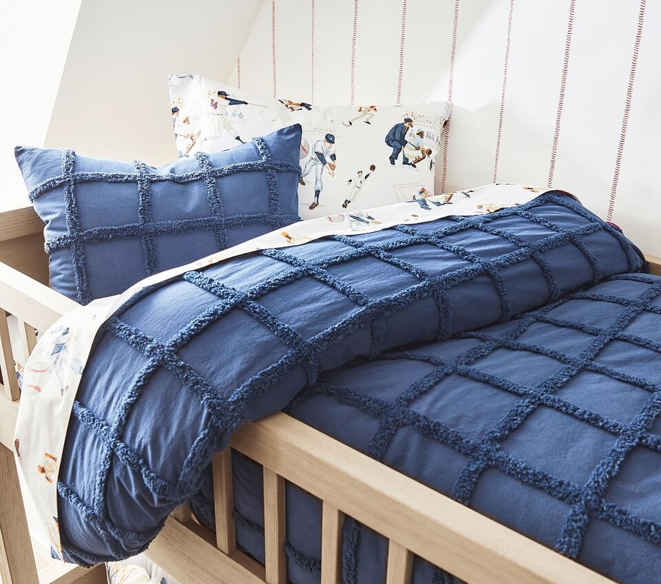 Reese Candlewick Texture Organic Duvet Cover & Shams Pottery Barn Kids UK